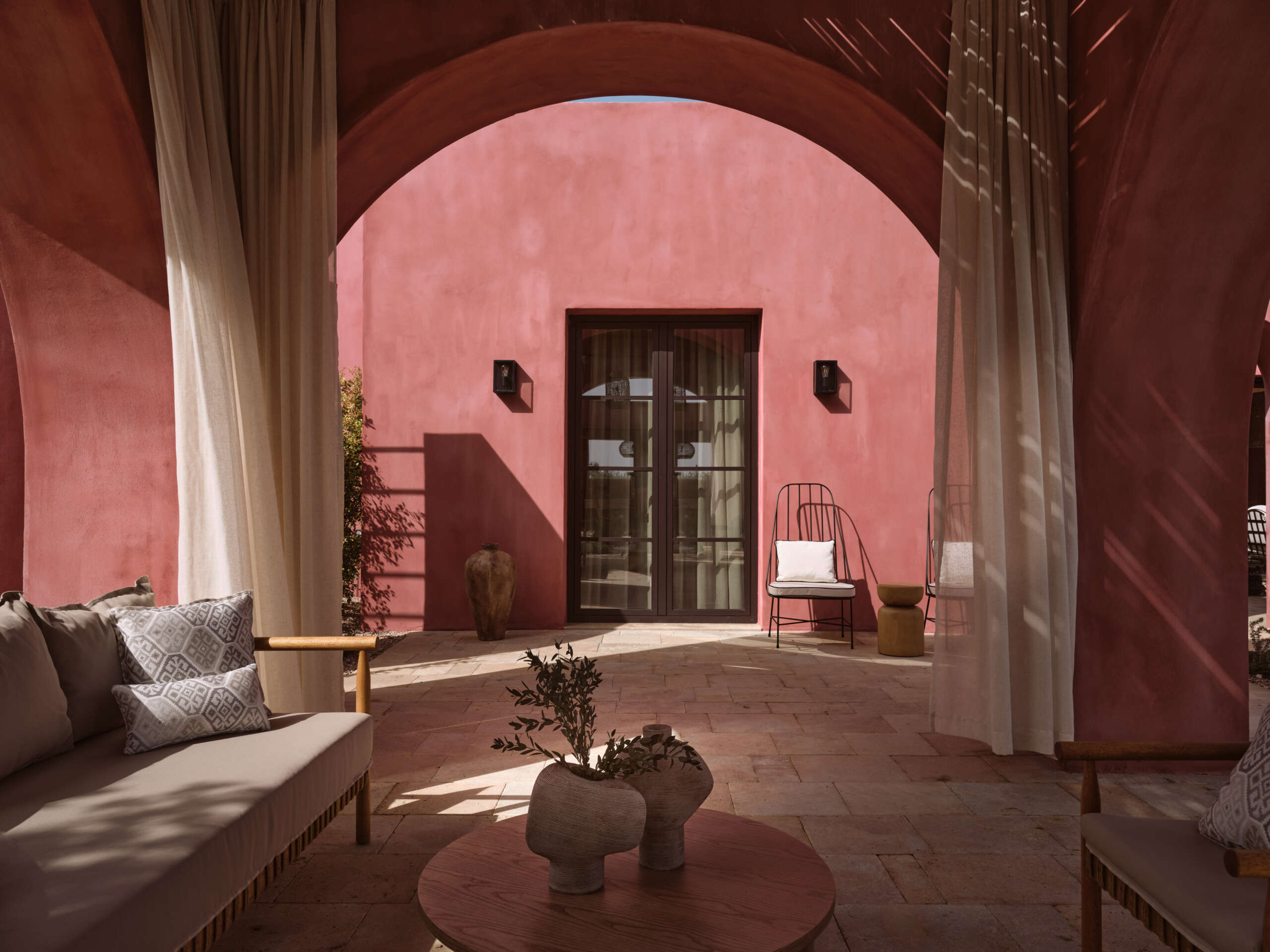 Pared-back exteriors reign supreme at this luxury retreat. Pared-back exteriors reign supreme at this luxury retreat.